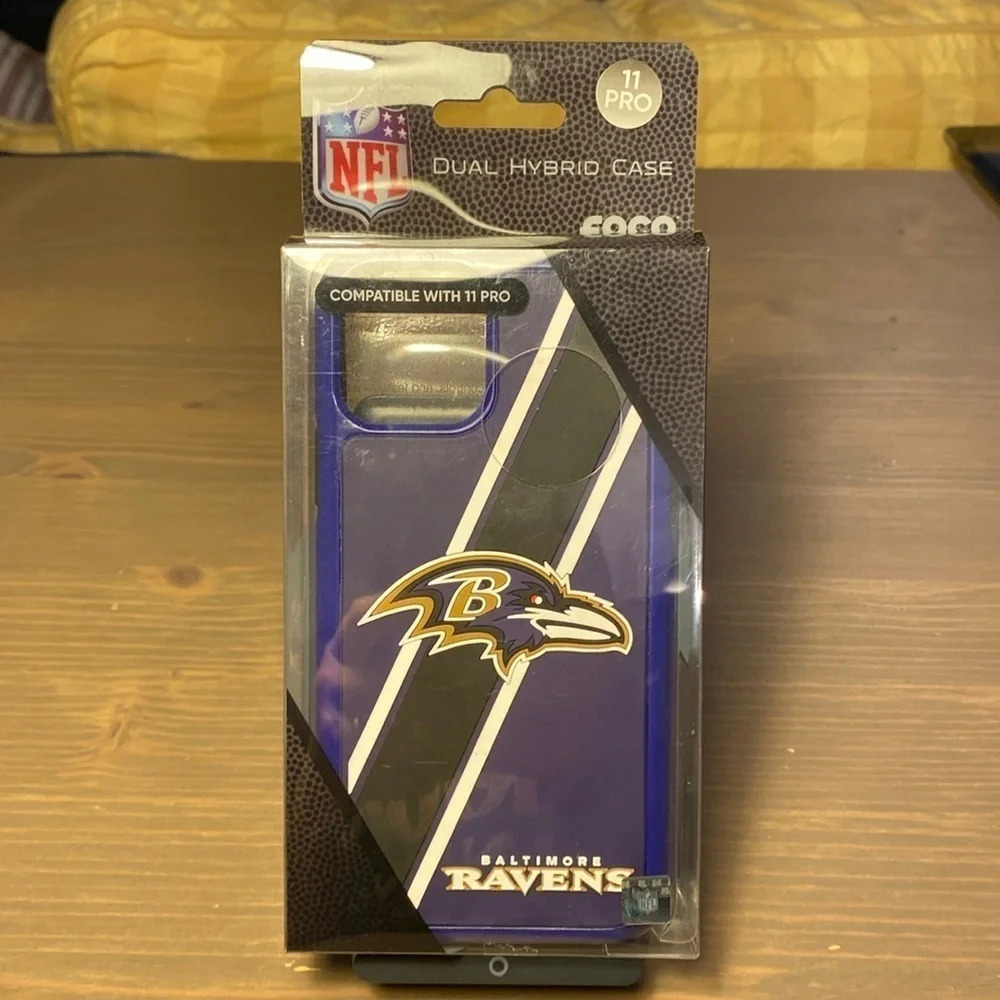 NFL Baltimore Ravens iPhone 11Pro dual hybrid case